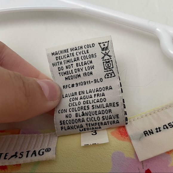 White Stag Floral Semi-Sheer Dress Size 14 - Picture 6 of 6